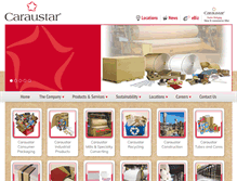 Tablet Screenshot of caraustar.com